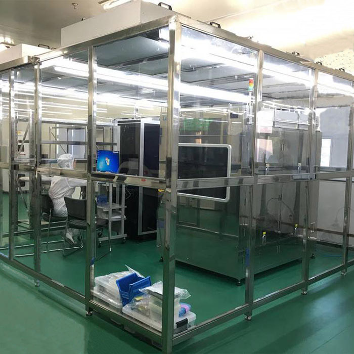 净化棚产品配制 框架：以工业铝材（或不锈钢方通、铁方通喷塑）